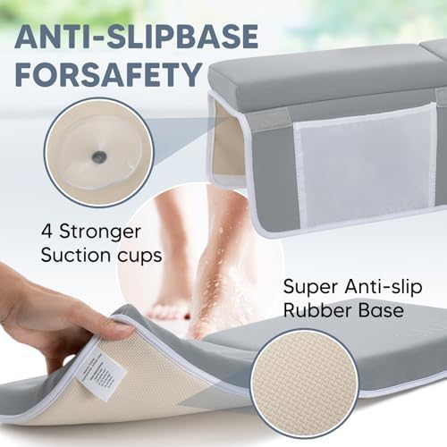 Non-slip rubber base with four suction cups